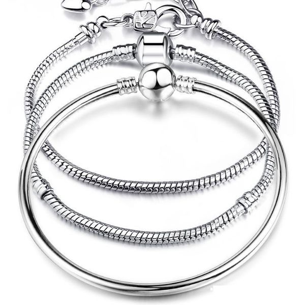 2021 17-21cm silver plated snake chain link bracelet fit european charm bracelet for women diy jewelry making, Golden;silver
2021 17-21cm silver plated snake chain link bracelet fit european charm bracelet for women diy jewelry making, Golden;silver