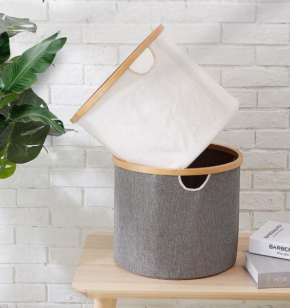folding laundry basket simple and stylish household large-capacity storage box bamboo dirty clothes container w/ handle bags
folding laundry basket simple and stylish household large-capacity storage box bamboo dirty clothes container w/ handle bags