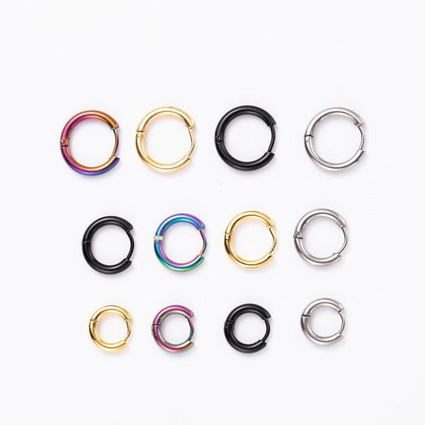 hoop & huggie 1pair 12mm stainless steel earrings for women girls circle round punk piercing jewelry, Golden;silver
hoop & huggie 1pair 12mm stainless steel earrings for women girls circle round punk piercing jewelry, Golden;silver