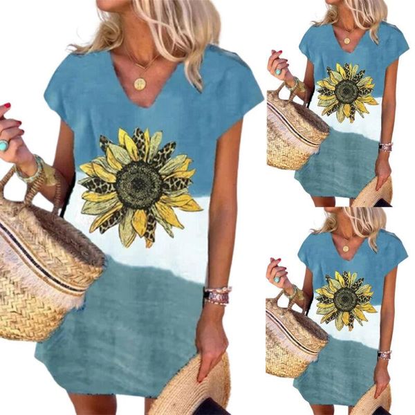 cofekate casual women dress v neck short sleeve floral printed patchwork mini summer beach holiday dresses, Black;gray
cofekate casual women dress v neck short sleeve floral printed patchwork mini summer beach holiday dresses, Black;gray