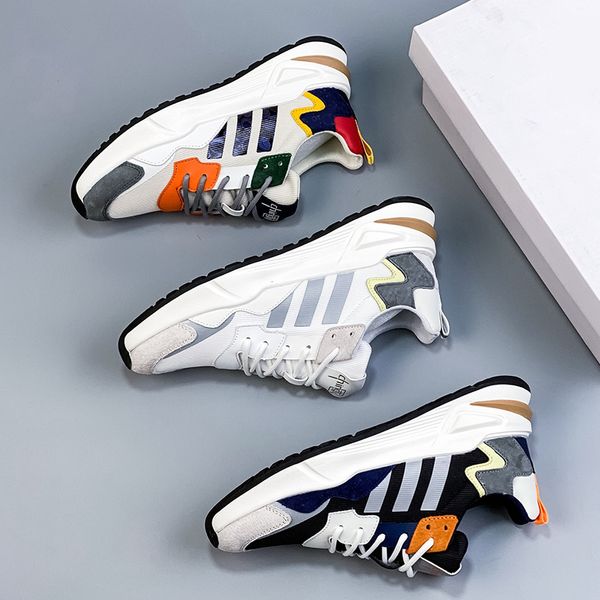 fashion stripe sneakers mens casual shoes spring fall ankle lace-up 3 colors mesh ventilation trainers outdoor sports jogging walking size 3, Black
fashion stripe sneakers mens casual shoes spring fall ankle lace-up 3 colors mesh ventilation trainers outdoor sports jogging walking size 3, Black