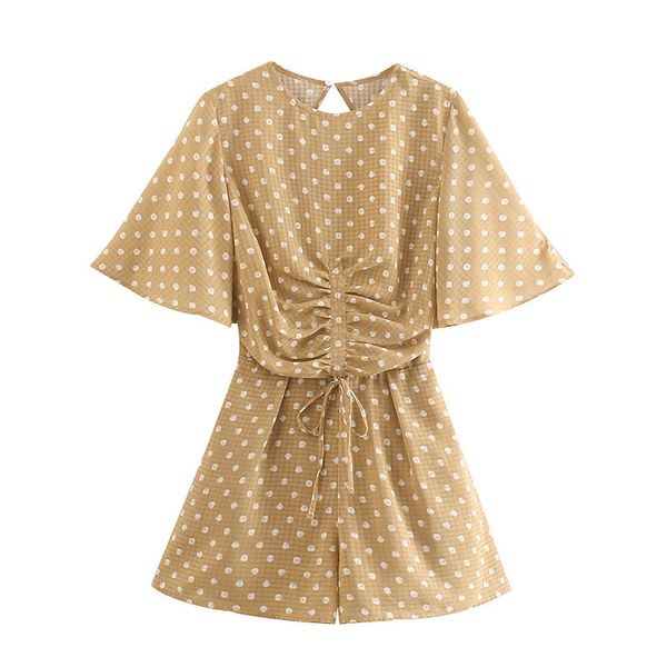 women vintage polka dot o neck bodysuits female drawstring bow tie short sleeve streetwear playsuits casual body femme new 210422, Black;white
women vintage polka dot o neck bodysuits female drawstring bow tie short sleeve streetwear playsuits casual body femme new 210422, Black;white