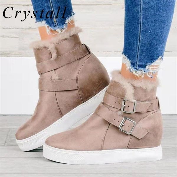 boots women's snow winter casual platform shoes for women 2021 warm ladies fashion footwear buckle strap solid botas de mujer, Black
boots women's snow winter casual platform shoes for women 2021 warm ladies fashion footwear buckle strap solid botas de mujer, Black