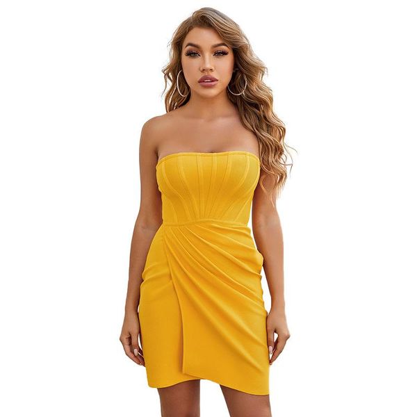 casual dresses women bandage dress strapless sleeveless chest wrapping backless bodycon elegant club celebrity evening party yellow 202, Black;gray
casual dresses women bandage dress strapless sleeveless chest wrapping backless bodycon elegant club celebrity evening party yellow 202, Black;gray