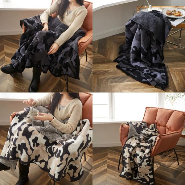 130x160cm camouflage knitted throw blanket cozy microfiber delicate crochet wearable fluffy office sofa bed fleece plaid blankets 
130x160cm camouflage knitted throw blanket cozy microfiber delicate crochet wearable fluffy office sofa bed fleece plaid blankets