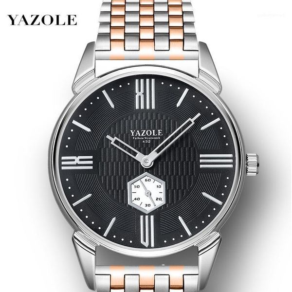 luxury brand men's large dial stainless steel male clock quartz men wrist watch yazole relogio masculino wristwatches, Slivery;brown
luxury brand men's large dial stainless steel male clock quartz men wrist watch yazole relogio masculino wristwatches, Slivery;brown