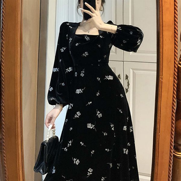 dresses floral vintage women french elegant retro evening black party female long sleeve one-piece dress korean autumn, Black;gray
dresses floral vintage women french elegant retro evening black party female long sleeve one-piece dress korean autumn, Black;gray