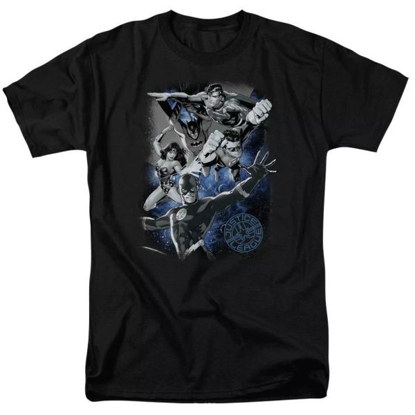 Justice League of America Galactic Attack Nebula T-Shirt DC Comic Sizes S-3X NEW, White;black
Justice League of America Galactic Attack Nebula T-Shirt DC Comic Sizes S-3X NEW, White;black