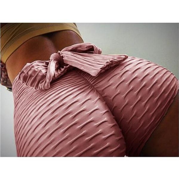 women's shorts quick dry elastic bow tie workout high waist women yoga slimming sports, White;black
women's shorts quick dry elastic bow tie workout high waist women yoga slimming sports, White;black