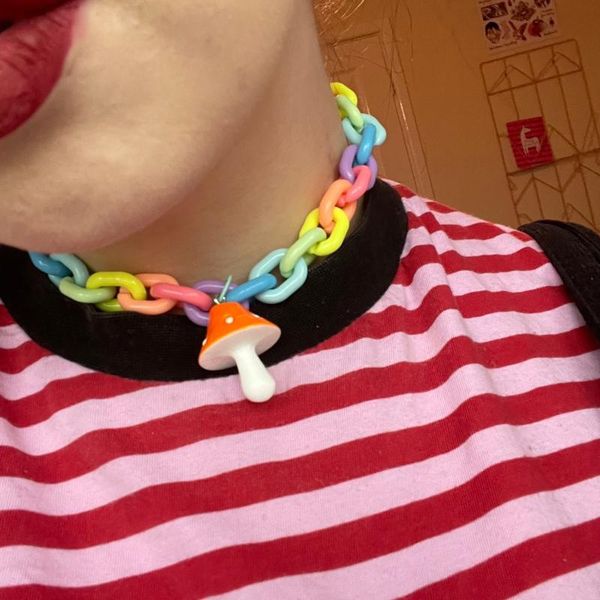 chains harajuku resin necklace for women jewelry bead chain female symbol internet girl choker punk rock collares mujer cl58, Silver
chains harajuku resin necklace for women jewelry bead chain female symbol internet girl choker punk rock collares mujer cl58, Silver
