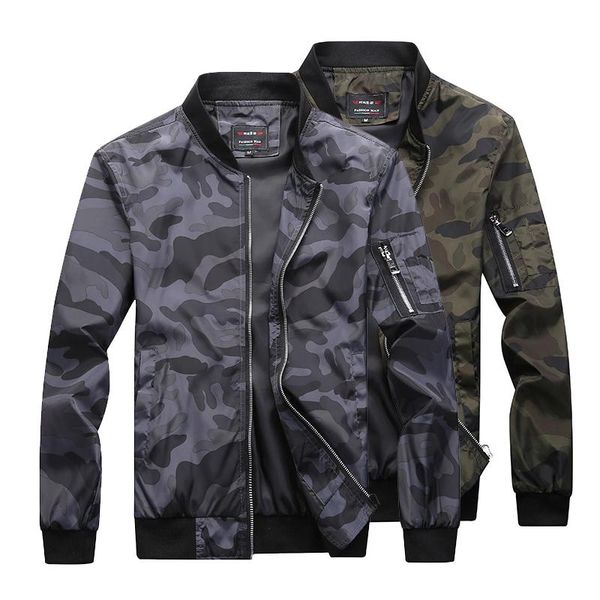 men's jackets fashion bomber jacket autumn windbreaker coats male streetwear zipper camouflage casual sports baseball uniform, Black;brown
men's jackets fashion bomber jacket autumn windbreaker coats male streetwear zipper camouflage casual sports baseball uniform, Black;brown