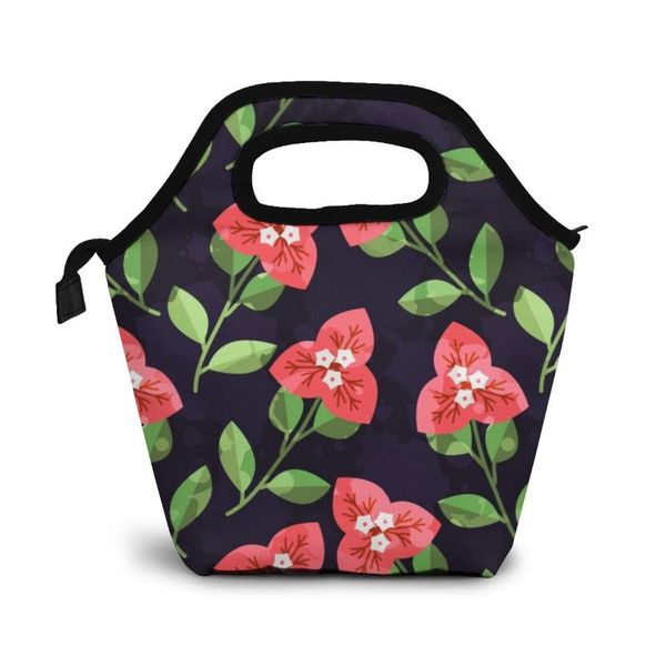 seamless bougainvillea lunch bag boxes bags portable insulated picnic box for women men organizer, Blue;pink
seamless bougainvillea lunch bag boxes bags portable insulated picnic box for women men organizer, Blue;pink