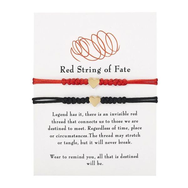 charm bracelets 2pcs love heart bracelet for women men adjustable wish good lucky red strings couple friendship jewelry gift, Golden;silver
charm bracelets 2pcs love heart bracelet for women men adjustable wish good lucky red strings couple friendship jewelry gift, Golden;silver