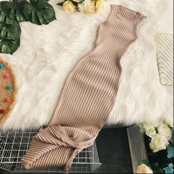 spaghetti strap split side women dress buttons long knitted sleeveless bodycon tank vestidos sf1833, Black;gray
spaghetti strap split side women dress buttons long knitted sleeveless bodycon tank vestidos sf1833, Black;gray