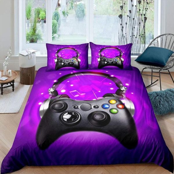 purple gamepad bedding set gaming child comforter 3d print luxury duvet cover home textile king single size game sets
purple gamepad bedding set gaming child comforter 3d print luxury duvet cover home textile king single size game sets