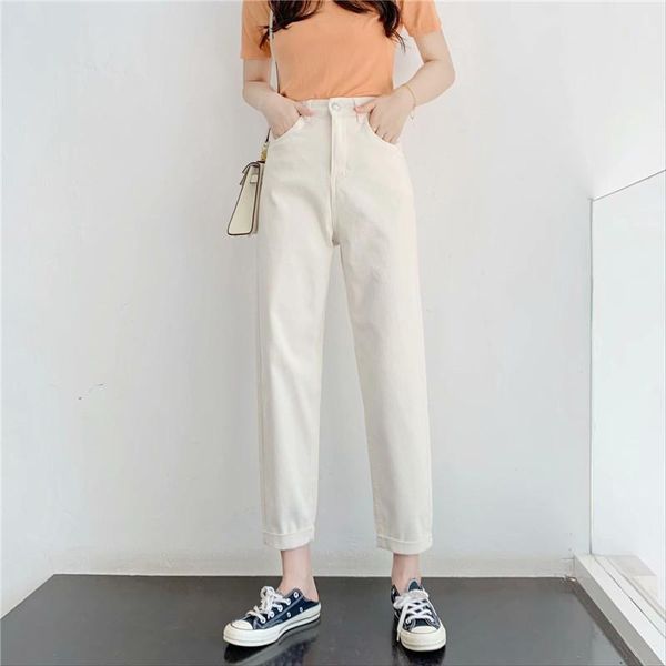 women's jeans summer fashion women's washed high-stretch high-waisted jeans, solid color thin straight all-match cropped women, Blue
women's jeans summer fashion women's washed high-stretch high-waisted jeans, solid color thin straight all-match cropped women, Blue