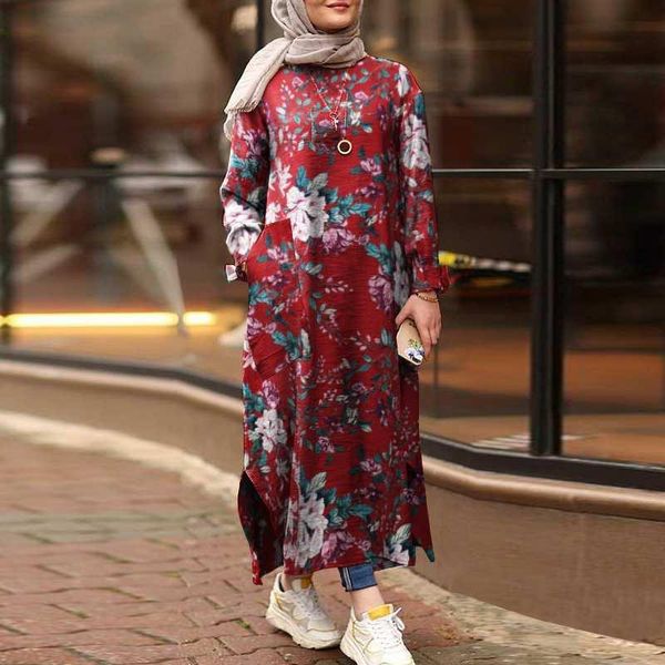 casual dresses muslim dress zanzea women vintage autumn o neck long sleeve floral printed sundress loose kaftan vestiso plus size, Black;gray
casual dresses muslim dress zanzea women vintage autumn o neck long sleeve floral printed sundress loose kaftan vestiso plus size, Black;gray