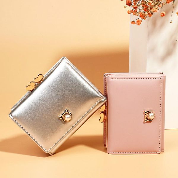 wallets 2021 clip zero wallet creative multi-functional pearl women's short 30% pink black, Red;black
wallets 2021 clip zero wallet creative multi-functional pearl women's short 30% pink black, Red;black