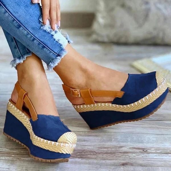 sandals womens solid color fashion summer casual woven slope buckle ladies shoes round toe high-heeled trend elegant, Black
sandals womens solid color fashion summer casual woven slope buckle ladies shoes round toe high-heeled trend elegant, Black