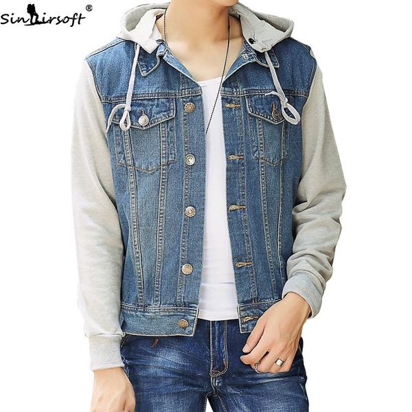 men's jackets japanese style denim patchwork jacket male loose fit fake two-piece hooded plus size men hoodie m-5xl, Black;brown
men's jackets japanese style denim patchwork jacket male loose fit fake two-piece hooded plus size men hoodie m-5xl, Black;brown