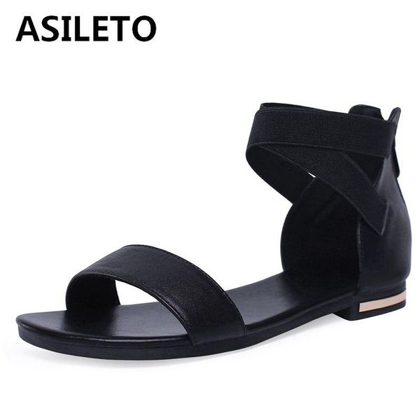 larger size 46 women summer sandals cow leather flat zipper casual ankle strap beach shoes woman sandalias mujer s1238, Black
larger size 46 women summer sandals cow leather flat zipper casual ankle strap beach shoes woman sandalias mujer s1238, Black