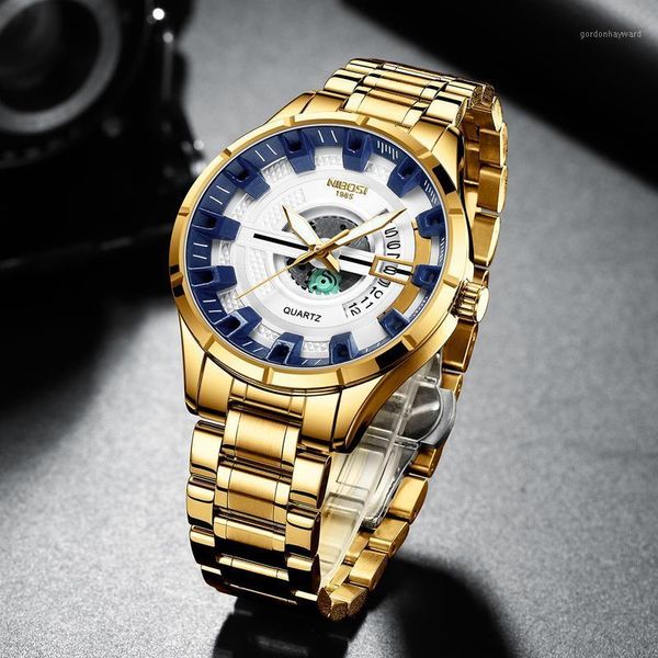 wristwatches nibosi fashion business clock mens watches all steel luminous waterproof quartz watch relogio masculino, Slivery;brown
wristwatches nibosi fashion business clock mens watches all steel luminous waterproof quartz watch relogio masculino, Slivery;brown