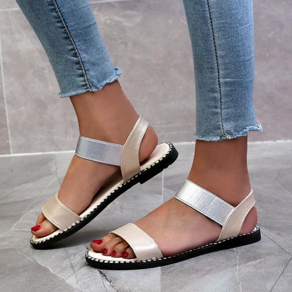 women's ladies flat shoes fashion casual footwear roman elastic strap sandals fish mouth gladiator, Black
women's ladies flat shoes fashion casual footwear roman elastic strap sandals fish mouth gladiator, Black