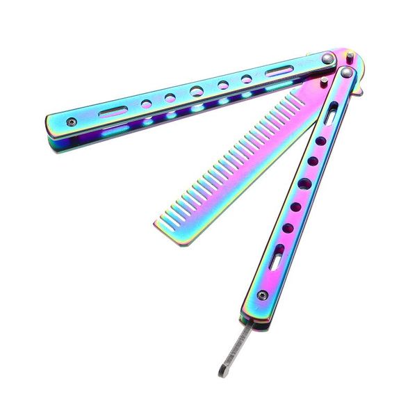 hair brushes beaupretty stainless steel comb foldable butterflies tool durable practice training, Silver
hair brushes beaupretty stainless steel comb foldable butterflies tool durable practice training, Silver