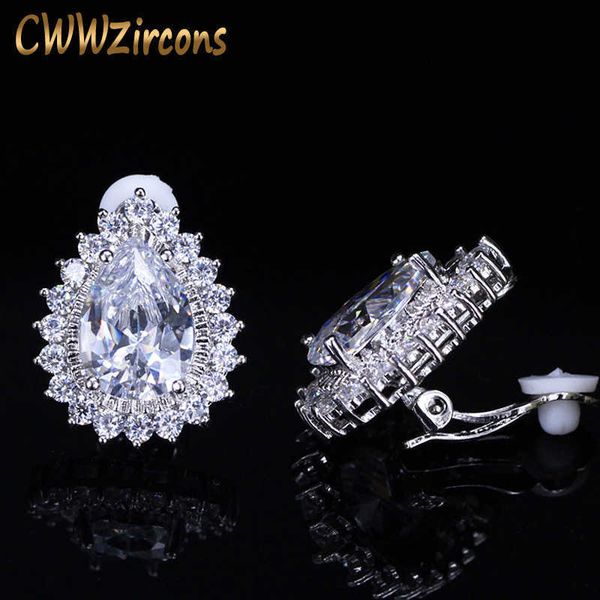silicone hold gorgeous big teardrop cubic zirconia stone no pierced ear clip on earrings for women gift cz111 210714, Silver
silicone hold gorgeous big teardrop cubic zirconia stone no pierced ear clip on earrings for women gift cz111 210714, Silver