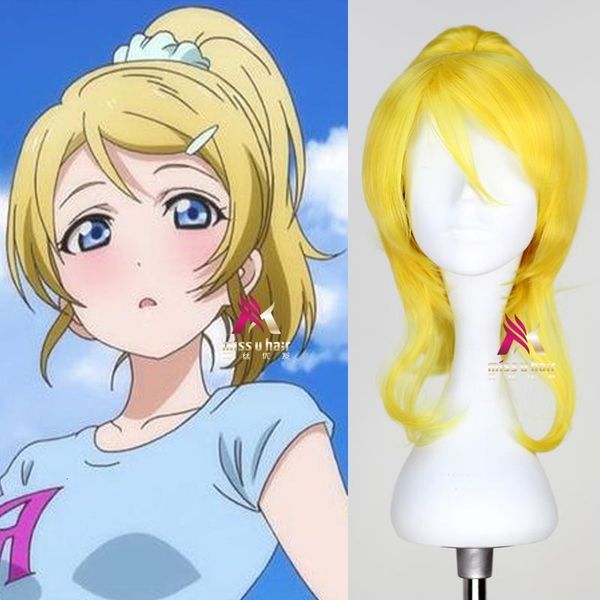 love live campus idol program gorgeous sete painted golden ponytail animation wig, Black
love live campus idol program gorgeous sete painted golden ponytail animation wig, Black