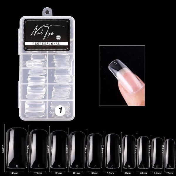 100pc/box full cover flase nail artificial press on long ballerina clear/natural/white false coffin nails art tips manicure tool kits
100pc/box full cover flase nail artificial press on long ballerina clear/natural/white false coffin nails art tips manicure tool kits