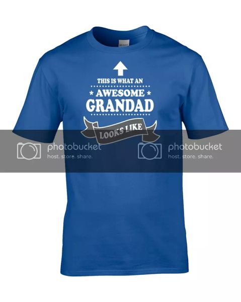this is what an awesome grandad looks like- gramps men's tshirt, White;black