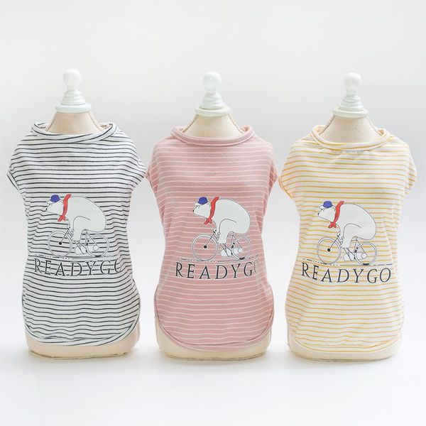 dog apparel cute clothes summer puppy shirts t shirt cat vests cartoon animal striped breathable vest clothing for small pets
dog apparel cute clothes summer puppy shirts t shirt cat vests cartoon animal striped breathable vest clothing for small pets