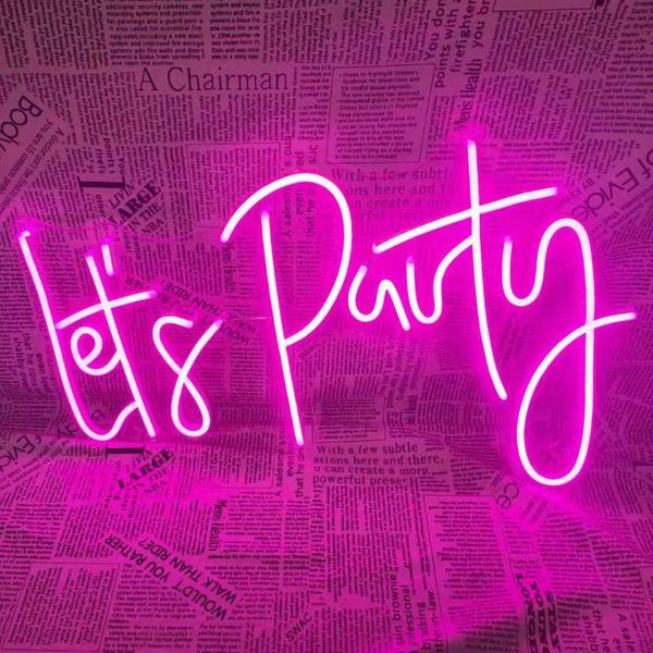 other event & party supplies 'let's party' neon sign custom clear acrylic led light wall art holiday decor
other event & party supplies 'let's party' neon sign custom clear acrylic led light wall art holiday decor
