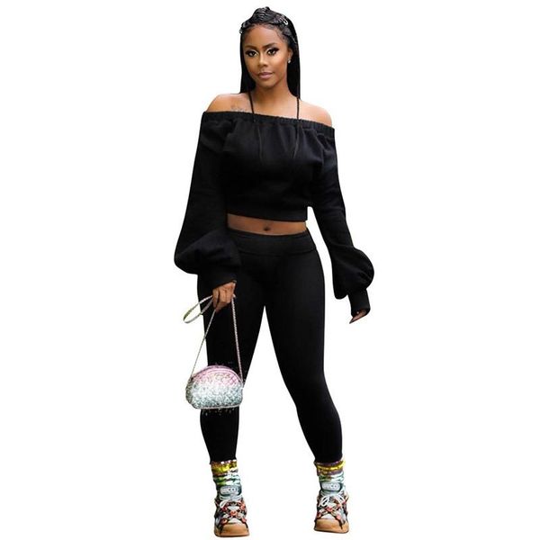 women's two piece pants fashion tracksuit women leisure suits off the shoulder set crop and pencil sportswear jogging sweat, White
women's two piece pants fashion tracksuit women leisure suits off the shoulder set crop and pencil sportswear jogging sweat, White