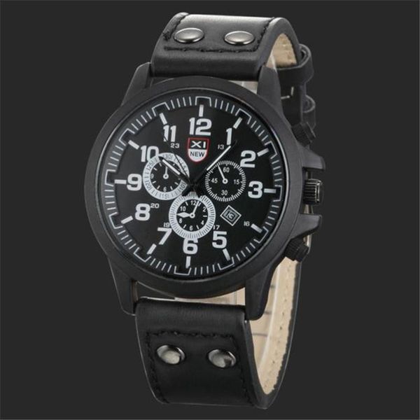 wristwatches xi vintage men's quartz watches waterproof date leather strap sport army watch male hour relogio masculino gift, Slivery;brown
wristwatches xi vintage men's quartz watches waterproof date leather strap sport army watch male hour relogio masculino gift, Slivery;brown