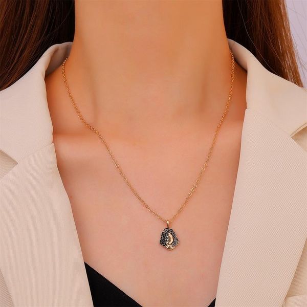 chains cartoon head necklace woman pendant layered women necklaces simple gold color fashion creative european cute metal halskette, Silver
chains cartoon head necklace woman pendant layered women necklaces simple gold color fashion creative european cute metal halskette, Silver