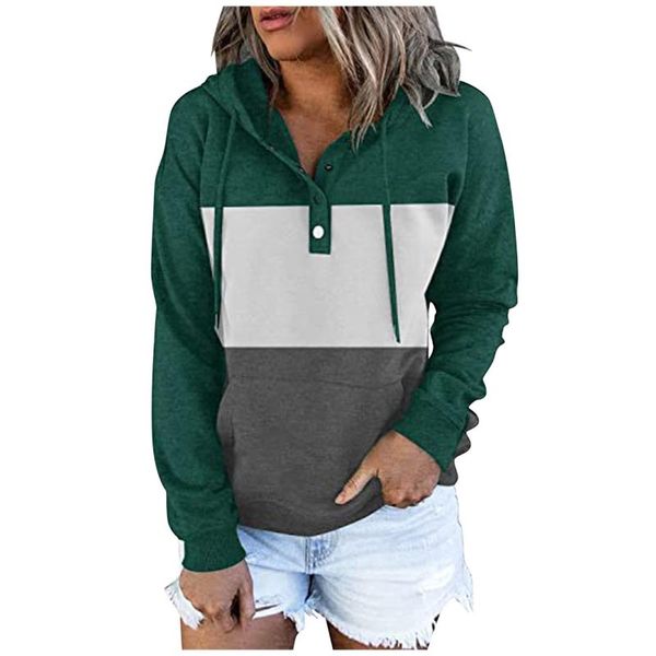 women's hoodies & sweatshirts womens autumn casual pullover button down drawstring hooded pocket long sleeve harajuku sudadera mujer, Black
women's hoodies & sweatshirts womens autumn casual pullover button down drawstring hooded pocket long sleeve harajuku sudadera mujer, Black