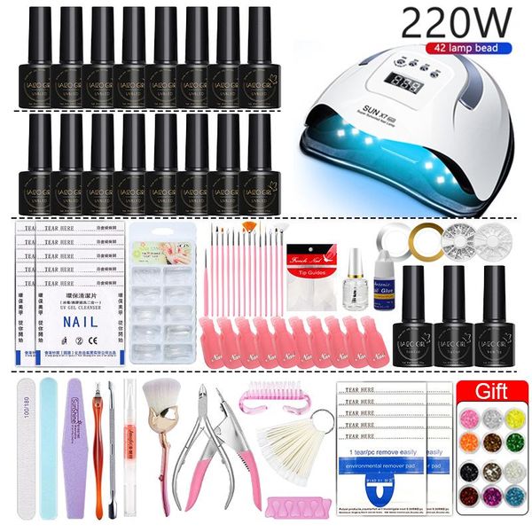 nail art kits acrylic manicure set uv led lamp with semi-permanent 40 colors gel polish professional full tool kit for salon
nail art kits acrylic manicure set uv led lamp with semi-permanent 40 colors gel polish professional full tool kit for salon