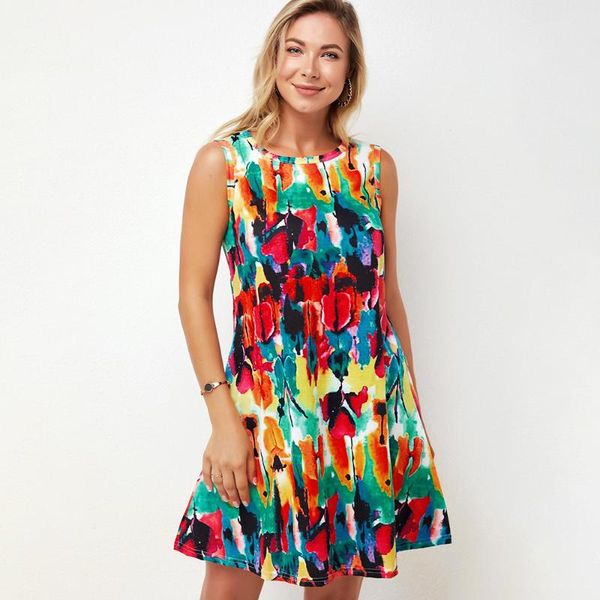 casual dresses dress women sleeveless fashion floral print mini 2021o-neck a-line loose woman plus size 3xl sundress, Black;gray
casual dresses dress women sleeveless fashion floral print mini 2021o-neck a-line loose woman plus size 3xl sundress, Black;gray