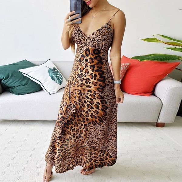 2021summer new fashion women deep v leopard butterfly wrap sling sleeveless nightclub maxi long dress z4, Black;gray
2021summer new fashion women deep v leopard butterfly wrap sling sleeveless nightclub maxi long dress z4, Black;gray