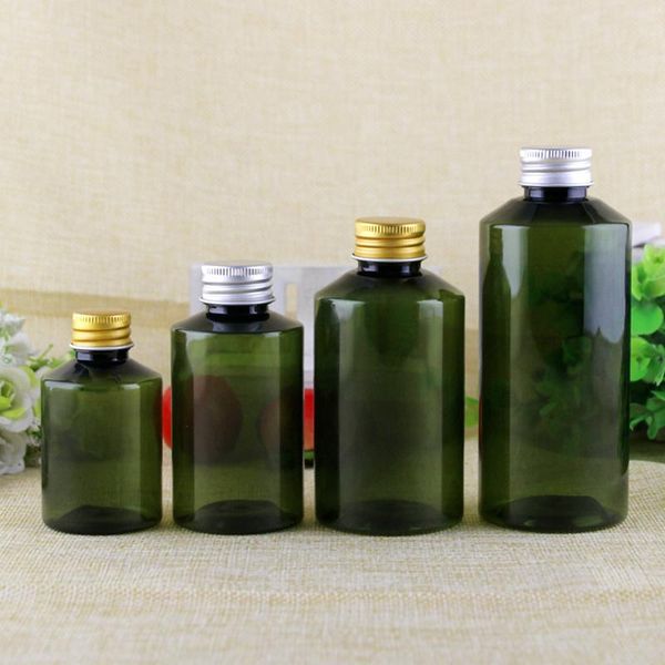 storage bottles & jars 10pcs/lot 50ml/100ml 150ml 200ml pet bottle dark green oblique shoulder gold and silver aluminum rotating cap small s
storage bottles & jars 10pcs/lot 50ml/100ml 150ml 200ml pet bottle dark green oblique shoulder gold and silver aluminum rotating cap small s