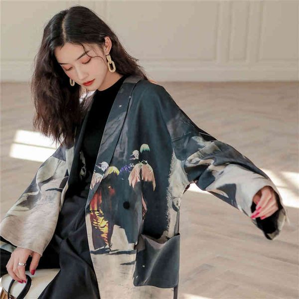 women's suits & blazers cheerart designer women and jackets print patchwork plus size loose high street fashion autumn h28z, White;black
women's suits & blazers cheerart designer women and jackets print patchwork plus size loose high street fashion autumn h28z, White;black