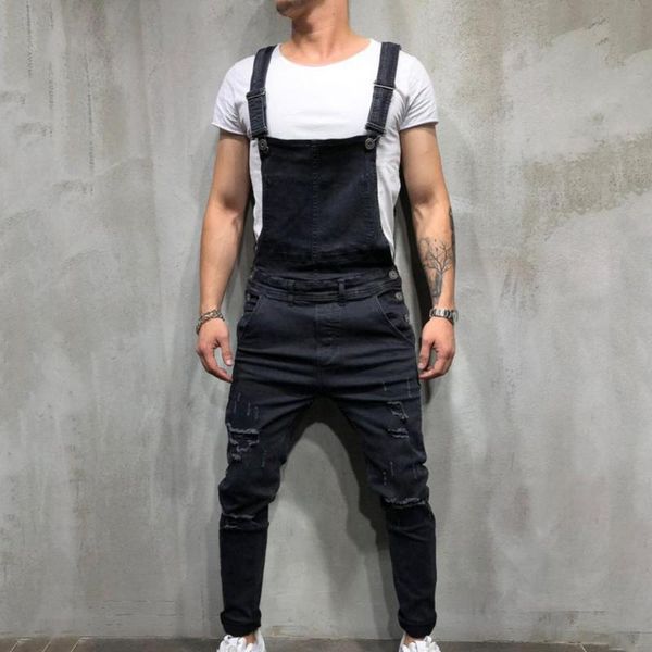 men's jeans s retro autumn 2021 fashion men ripped denim overalls destroyed hole sleeveless long pants jumpsuit clothing, Blue
men's jeans s retro autumn 2021 fashion men ripped denim overalls destroyed hole sleeveless long pants jumpsuit clothing, Blue