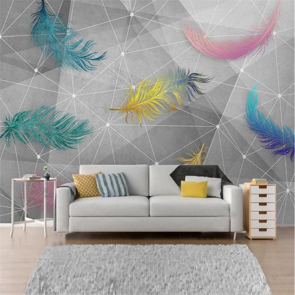 wallpapers large 3d wallpaper mural custom modern geometric three-dimensional line color feather tv sofa background wall
wallpapers large 3d wallpaper mural custom modern geometric three-dimensional line color feather tv sofa background wall
