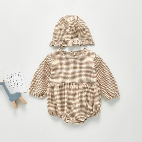 newborn infant plaid bodysuits cute cotton long sleeve baby girls jumpsuit with hat baby autumn clothing 210413, White
newborn infant plaid bodysuits cute cotton long sleeve baby girls jumpsuit with hat baby autumn clothing 210413, White