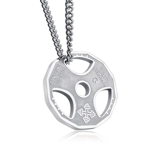 pendant necklaces fashion bodybuilding necklace men women jewelry gifts c66, Silver
pendant necklaces fashion bodybuilding necklace men women jewelry gifts c66, Silver