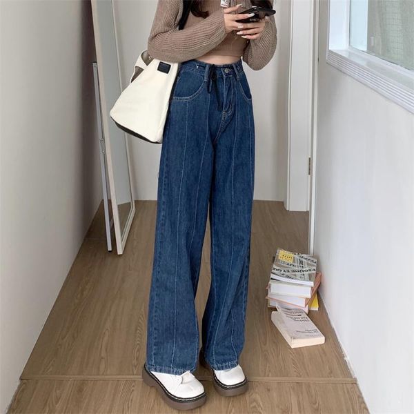 women's jeans woman harajuku streetwear high waist denim trousers all-match pants jean femme autumn straight pant, Blue
women's jeans woman harajuku streetwear high waist denim trousers all-match pants jean femme autumn straight pant, Blue