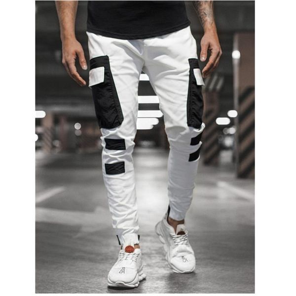 men's pants side pockets cargo harem 2021black hip hop casual male joggers trousers fashion streetwear, Black
men's pants side pockets cargo harem 2021black hip hop casual male joggers trousers fashion streetwear, Black