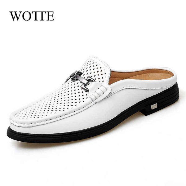 slippers half slippers men summer slip on comfortable outside men's slipper shoes leather hollow casual driving shoes 220308, Black
slippers half slippers men summer slip on comfortable outside men's slipper shoes leather hollow casual driving shoes 220308, Black